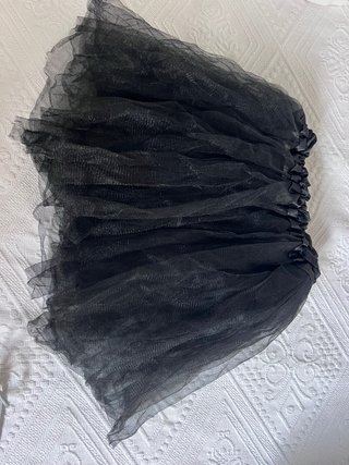 Falda de tul para niña (negra, naranja, azul)