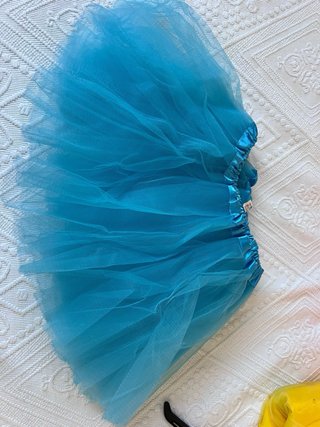 Falda de tul para niña (negra, naranja, azul)