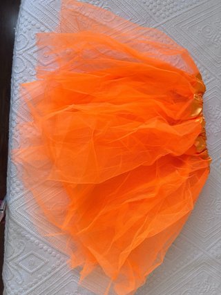 Falda de tul para niña (negra, naranja, azul)