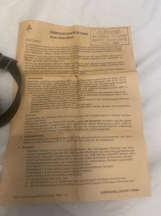 Máscara facial  MSA Auer 3SE c/Caja y Filtro.