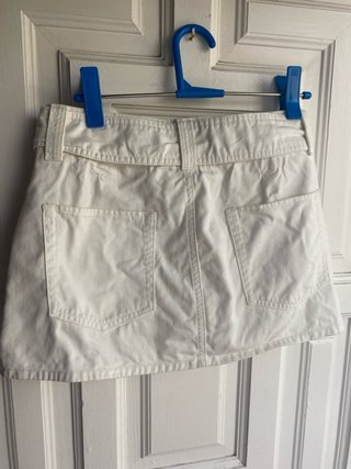 Falda vaquera blanca Stradivarius Talla 36
