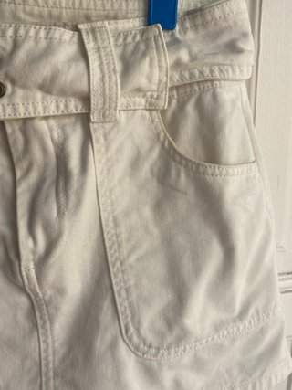 Falda vaquera blanca Stradivarius Talla 36