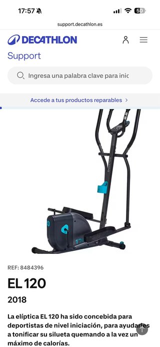 Bicicleta Elíptica Decathlon EL 120