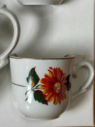 Juego de cortado vintage tu y yo Nuria porcelana