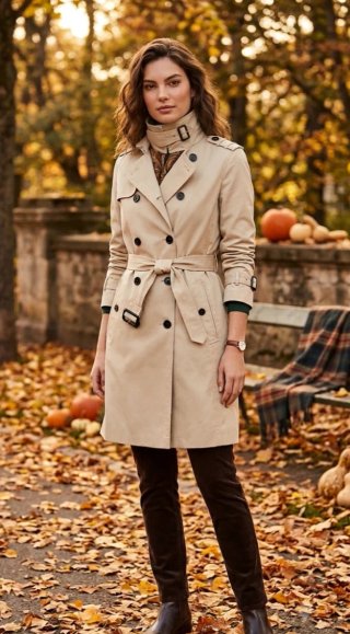 Gabardina Sandro Paris Beige Talla 38
