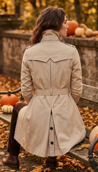 Gabardina Sandro Paris Beige Talla 38