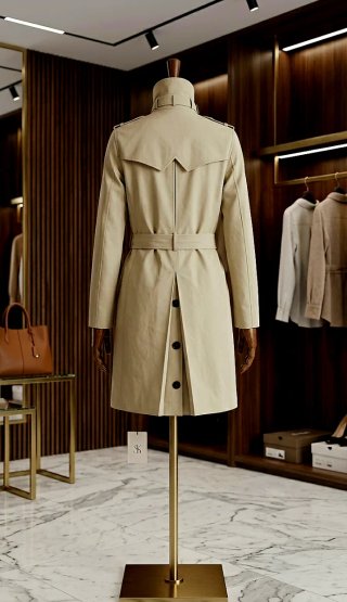 Gabardina Sandro Paris Beige Talla 38