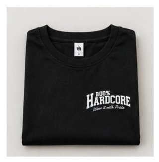 Camiseta 100% Hardcore