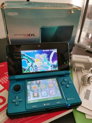 Nintendo 3DS Aqua Blue Boxata