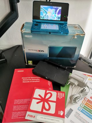 Nintendo 3DS Aqua Blue Boxata