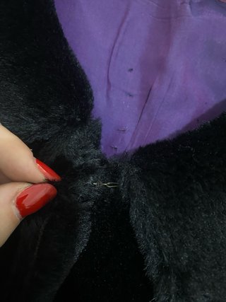 Cappotto pelliccia vintage nero S/M