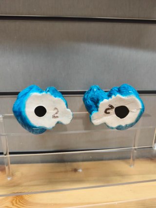 Pareja Gatos Azules Cerámica