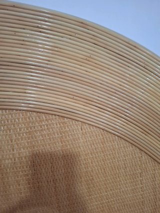 Cabecero y Lámparas Ratán/Madera