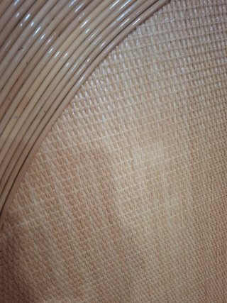 Cabecero y Lámparas Ratán/Madera