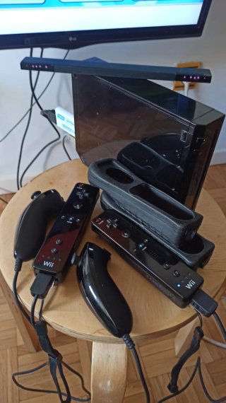 Nintendo Wii RVL-001 Negra Completa
