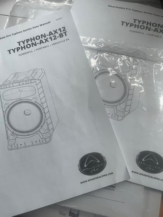 Altavoces Activos Wharfedale Negros Typhon-AX12-BT