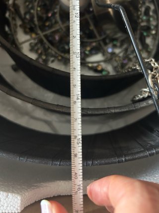 Lámpara de techo colgante negra con cristales
