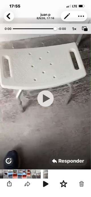 silla de baño para persona mayor