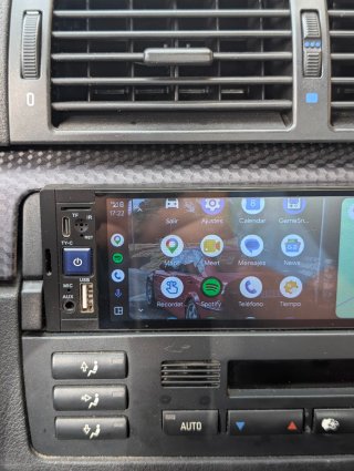Radio 1DIN Android Auto/Apple CarPlay