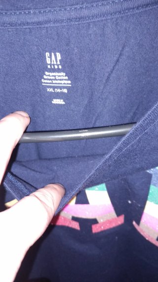 Camiseta Gap Manga Larga Talla 14-16