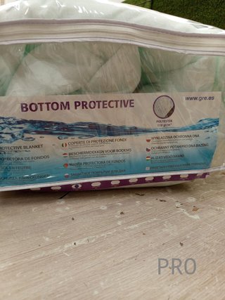 Manta protectora de poliéster para piscina elevada