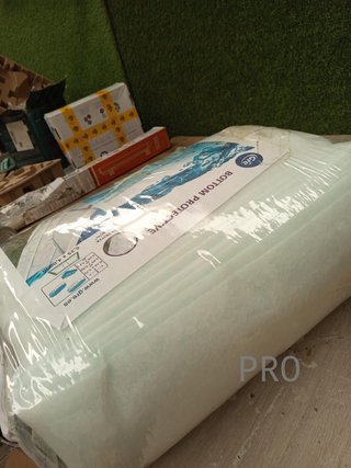 Manta protectora de poliéster para piscina elevada