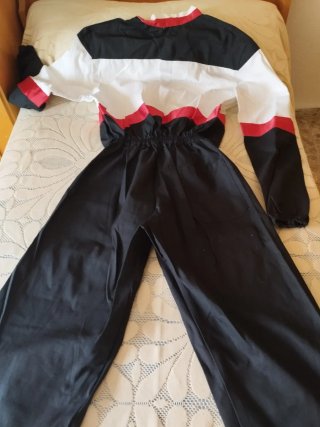 Mono Talla 54 Negro/Blanco/Rojo