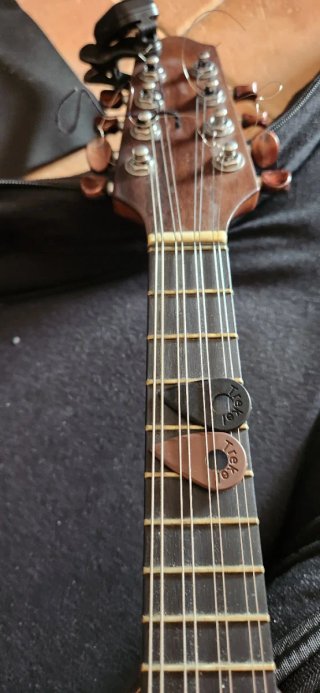 Mandolina de madera con funda
