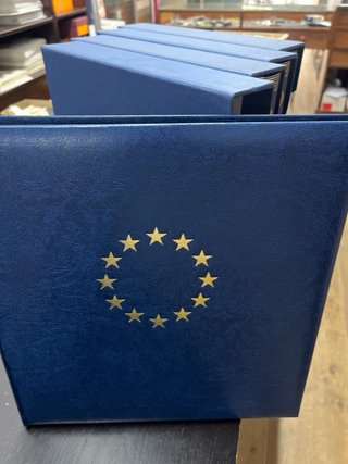 4 Album Edifil per Banconote Blu con 15 Anelli