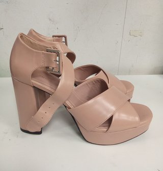 Sandalias U Beige Tacón Plataforma