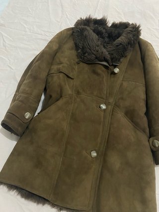 Montone vintage con pelliccia M/L