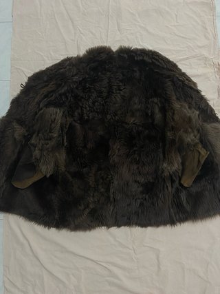 Montone vintage con pelliccia M/L