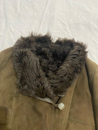Montone vintage con pelliccia M/L