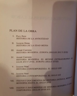Historia Universal Labor, 1989, 8 vol.
