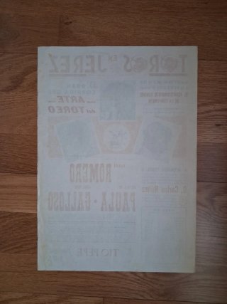 Cartel Toros en Jerez 1978