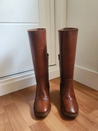 Botas altas de piel Bryan Stepwise marrones