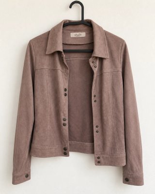 Chaqueta efecto ante topo