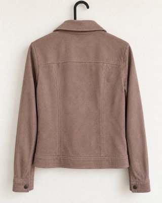 Chaqueta efecto ante topo