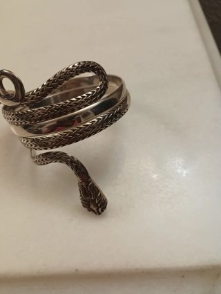 Pulsera Serpiente Plata 925