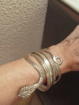 Pulsera Serpiente Plata 925