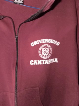 Sudadera granate COV Talla M
