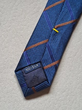Cravatta blu 100% seta La Corona Made in Italy