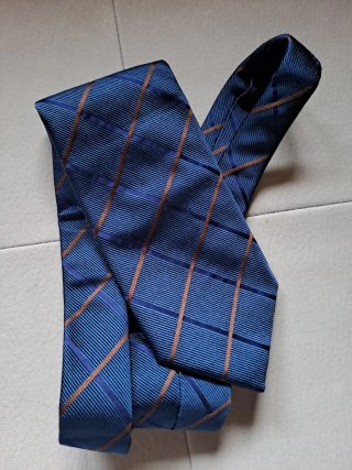Cravatta blu 100% seta La Corona Made in Italy