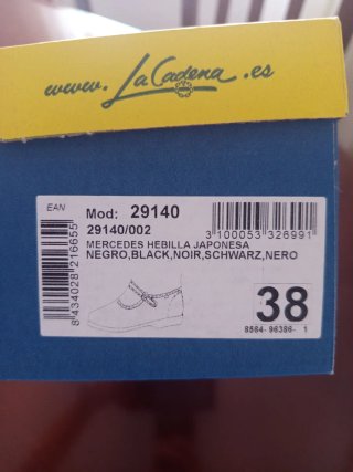 Merceditas terciopelo negras talla 38