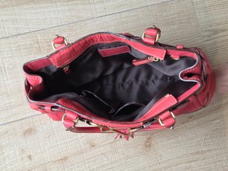 Vintage Coach Hamptons Tote Handbag, Bolso rojo