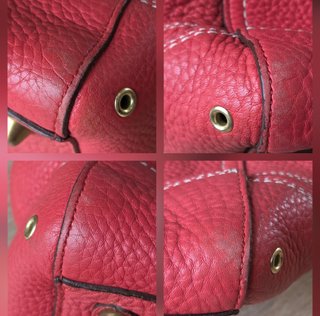 Vintage Coach Hamptons Tote Handbag, Bolso rojo