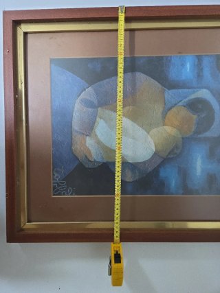 Cuadro Virgen María abstracto