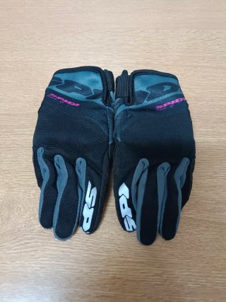 Guantes SPIDI Moto Negro y Rosa