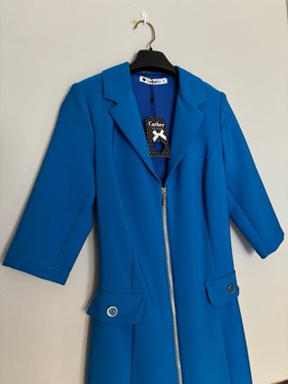 Vestido azul Carher talla XS, nuevo con etiqueta