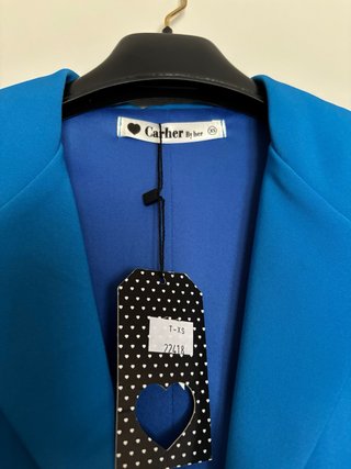 Vestido azul Carher talla XS, nuevo con etiqueta